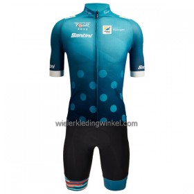 Set Fietsshirt + Korte Koersbroek 2022 Deutschland Tour Blauw